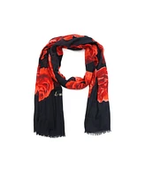 Kate Spade New York Women's Charming Rose Oblong Scarf