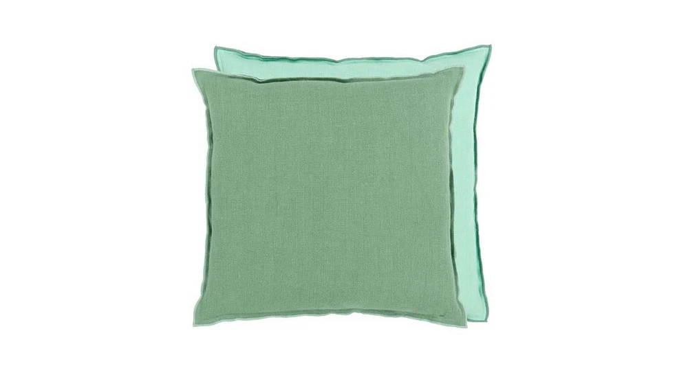 Designers Guild Brera Lino Thyme And Pale Jade Linen Decorative Pillow