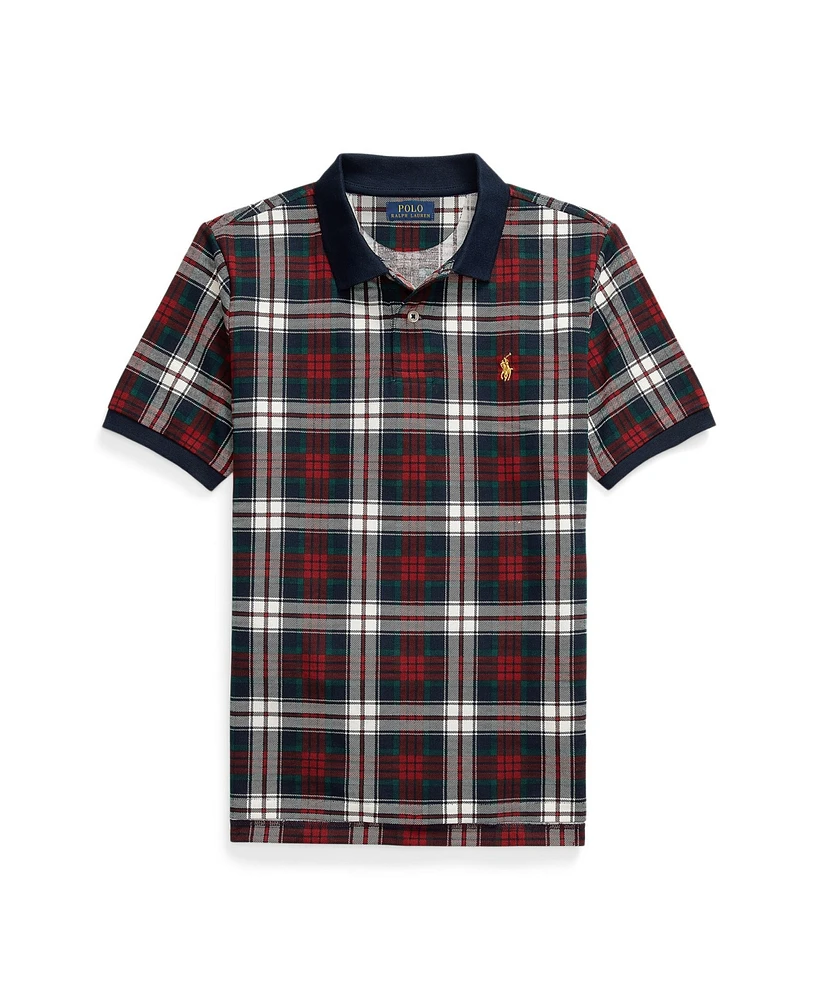 Polo Ralph Lauren Big Boys Plaid Cotton Mesh Shirt