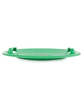 Slippery Racer Downhill Buddy The Elf Plastic Saucer Disc Sled, Green (2 Pack)