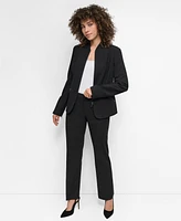 Dkny Women's Mandarin-Collar Zip-Front Long-Sleeve Blazer