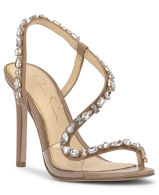 Jessica Simpson Women's Jaycin Barely-There Rhinestone Evening Sandals