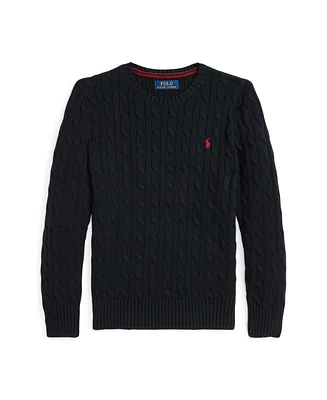 Polo Ralph Lauren Big Boys Cable-Knit Cotton Sweater