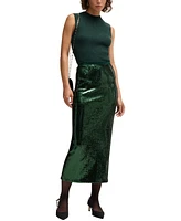 Boss by Hugo Women's Sequin Relaxed-Fit Maxi Skirt