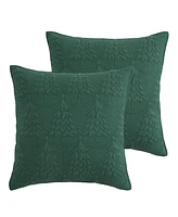 Levtex O Christmas Tree Stitching 2-Pc. Sham Set, European