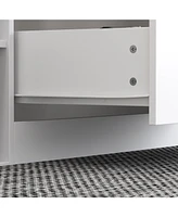 Homsee White 9-Drawers Bedroom Dresser Jewelry Armoire Makeup Island