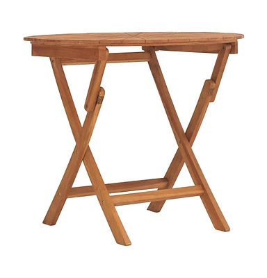 vidaXL Folding Patio Table 33.5"x29.5" Solid Wood Teak