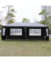 Slickblue 10'x20' Outdoor Party Tent - Includes 6 Removable Sidewalls for Versatile Event Coverage