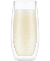 Bodum Skal Double-Walled Champagne Glasses, Set of 2