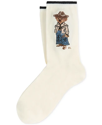 Polo Ralph Lauren Women's Western Bear Crew Socks