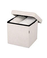 Seville Classics Foldable Storage Ottoman