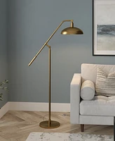 Hudson & Canal 62" Metal Devon Boom Arm Floor Lamp