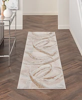 Nourison Home Brushstrokes BSK01 2'2"x7'6" Runner Area Rug