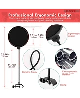 5 Core Recording Microphone Podcast Bundle • Professional Condenser Cardioid Mic Kit • w Boom Arm - Rm 7 Bg