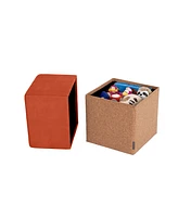 Seville Classics The Vineyard Collection Cork Storage Ottoman