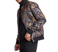 Paisley & Gray Men's Hyde Slim Fit Leaf Print Bomber Jacket