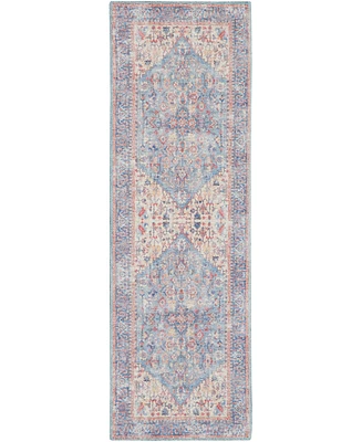 Nicole Curtis Machine Washable Series 1 SR104 2'2''x8' Runner Area Rug