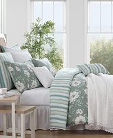 Laura Ashley Wisley Floral Reversible -Pc. Comforter Set