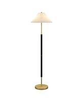 Hudson & Canal 18" Metal Simona 2-Light Floor Lamp