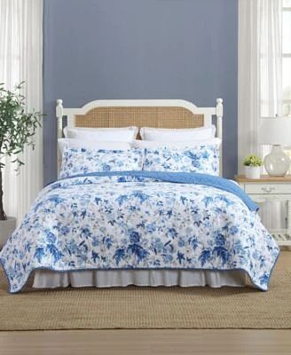 Laura Ashley Breezy Floral Reversible Quilt Sets