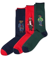 Polo Ralph Lauren Men's 3-Pk. Assorted Bears Slack Socks