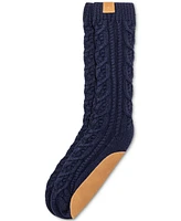 Polo Ralph Lauren Men's Chunky Cable-Knit Suede-Bottom Socks