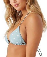 O'Neill Juniors' Saltwater Essentials Venice Printed Bikini Top