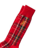 Polo Ralph Lauren Men's Lambswool Tartan Boot Socks