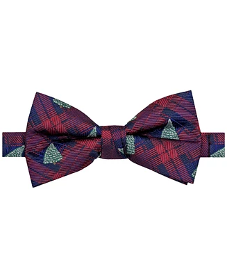 Men's Tree Plaid Bow Tie