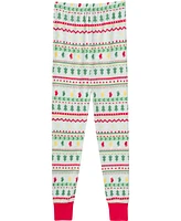 Gerber Girls Holiday Family Pajamas Neutral Two Piece