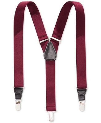 Club Room 25mm Skinny Solid Suspenders, Created for Macy's