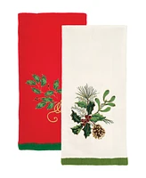 Lenox Holiday Green Kitchen Towel, Set of 2