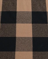 Eddie Bauer Plaid Cotton Yarn Dye Flannel Reversible Throw, 60" X 50"