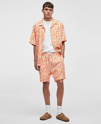 Mode of One Men's Leopard Spots Relaxed-Fit Shorts, Exclusively at Macy's