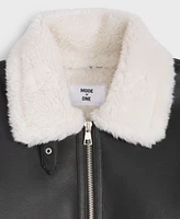 Mode of One Men's Aviator Faux-Sherpa Jacket, Exclusively at Macy's