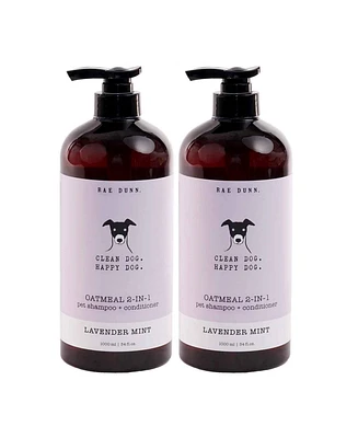 Rae Dunn "Clean Dog. Happy Dog." Oatmeal 2-in-1 Pet Shampoo and Conditioner