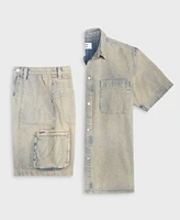 Mode Of One Mens Morell Denim Shirt Cargo Shorts Exclusively At Macys