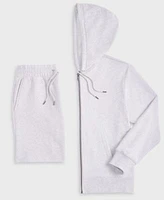 Mode Of One Mens Full Zip Fleece Hoodie Regular Fit Drawstring Shorts Exclusively At Macys