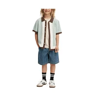 Cotton On Little Boys Little/Big Knitted Short Sleeve Shirt