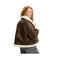 Cotton On Women's Dakota Faux Leather Jacket