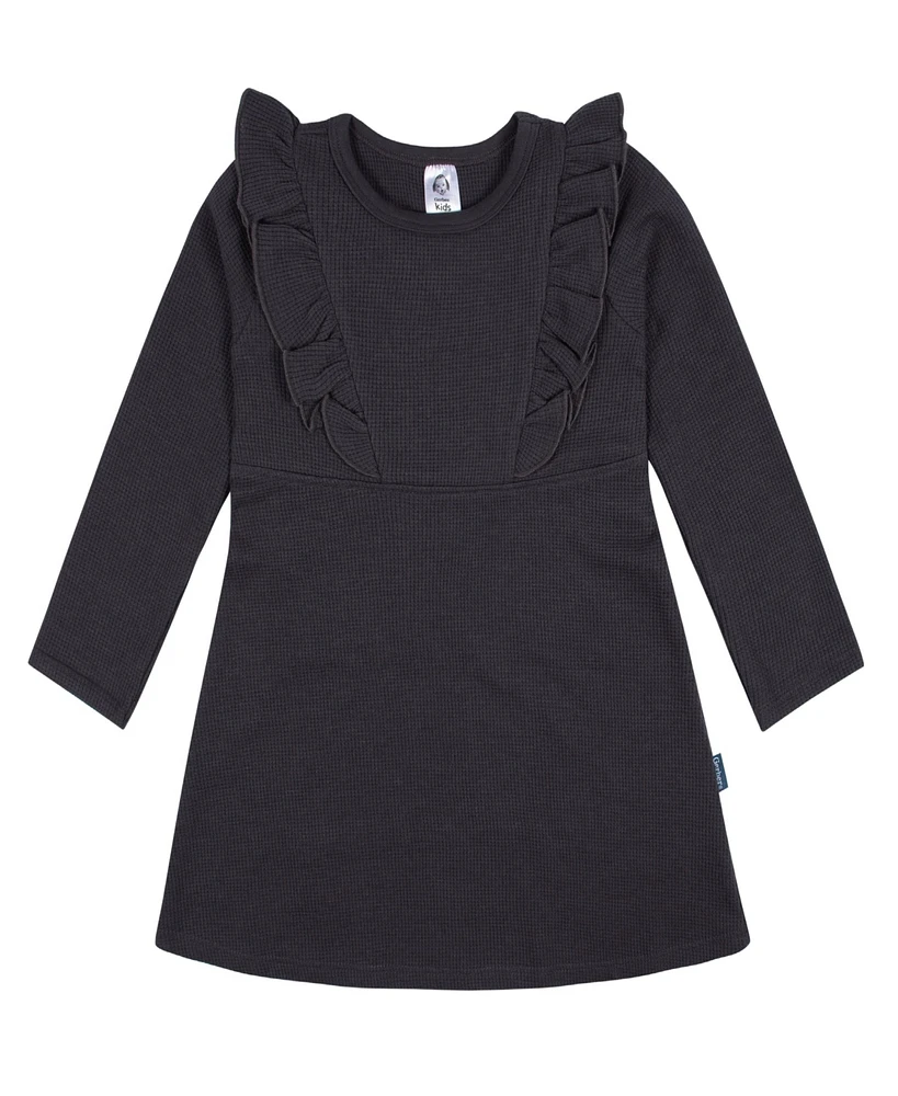 Gerber Toddler Girls Long Sleeve Ruffle Dress