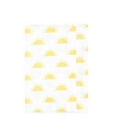 Hudson Baby Girls Cotton Flannel Burp Cloths -Pack, Sunshine And Rainbows