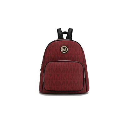 Mkf Collection Fanny Practical Signature Functional Design Backpack by Mia K