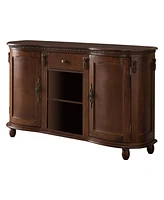 Kings Brand Furniture Wood Buffet Server/Sideboard Console Table Cabinet (Walnut)