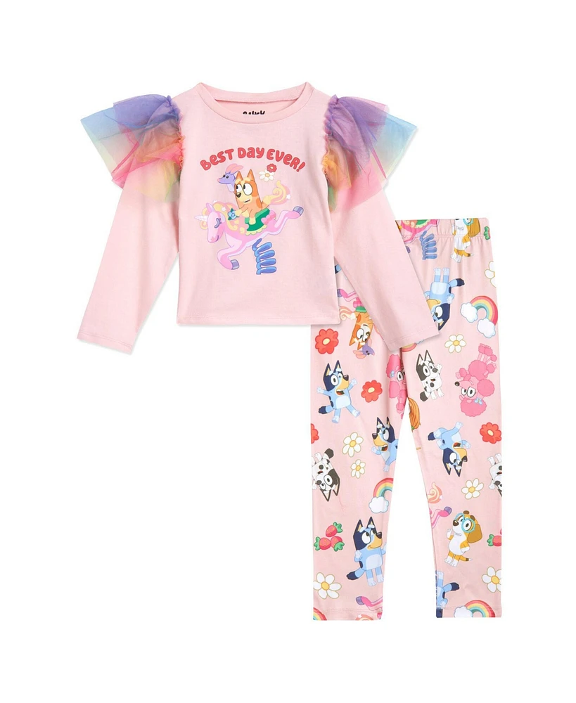 Bluey Girls T-Shirt and Leggings Outfit Set