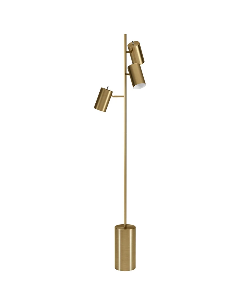 Hudson & Canal 65" Metal Dorset 3-Light Floor Lamp