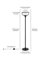Hudson & Canal 68.5" Metal Cieonna Globe & Stem Floor Lamp