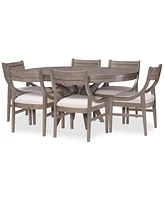 Greystone Ii 7pc Dining Set (Round Table & 6 Side Chairs)