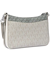 Michael Michael Kors Jet Set Charm Logo Medium Top Zip Pochette Crossbody