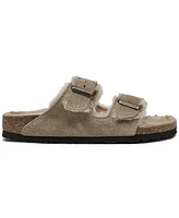 Birkenstock Women's Arizona Shearling Suede Leather Sandals from Finish Line